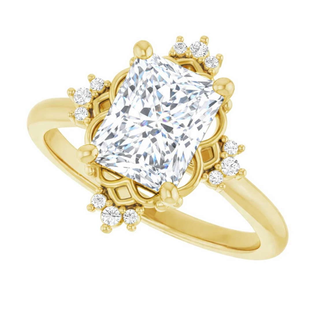 yellow gold radiant