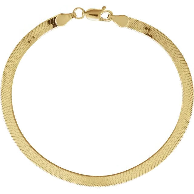 14K Herringbone Bracelet