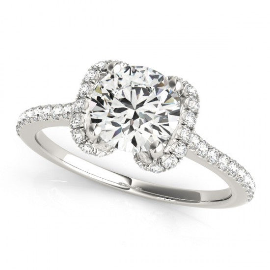 Delphine Trilogy Diamond Engagement Ring With 0.19 Carat Marquise Shape Natural Diamond (Certificate No: 625485053)