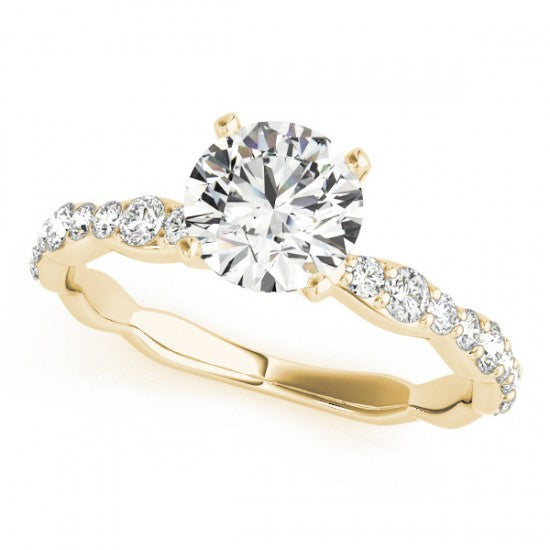 Classic 6 prongs Diamond engagement ring