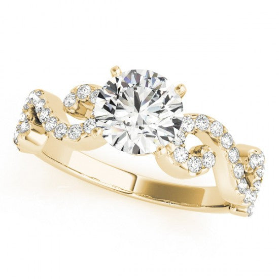 Angelina Halo Diamond Engagement Ring