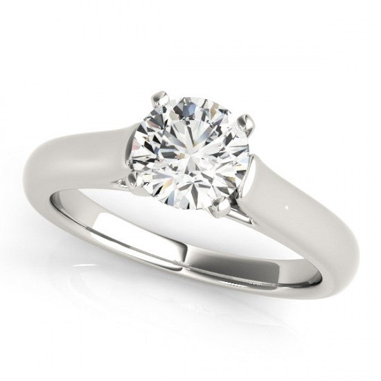 Adelle Trilogy Diamond Engagement Ring With 0.19 Carat Marquise Shape Natural Diamond