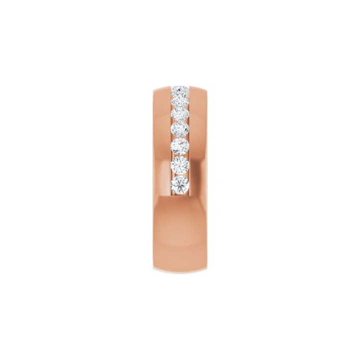 Classic Channel Set Diamond Band 7mm