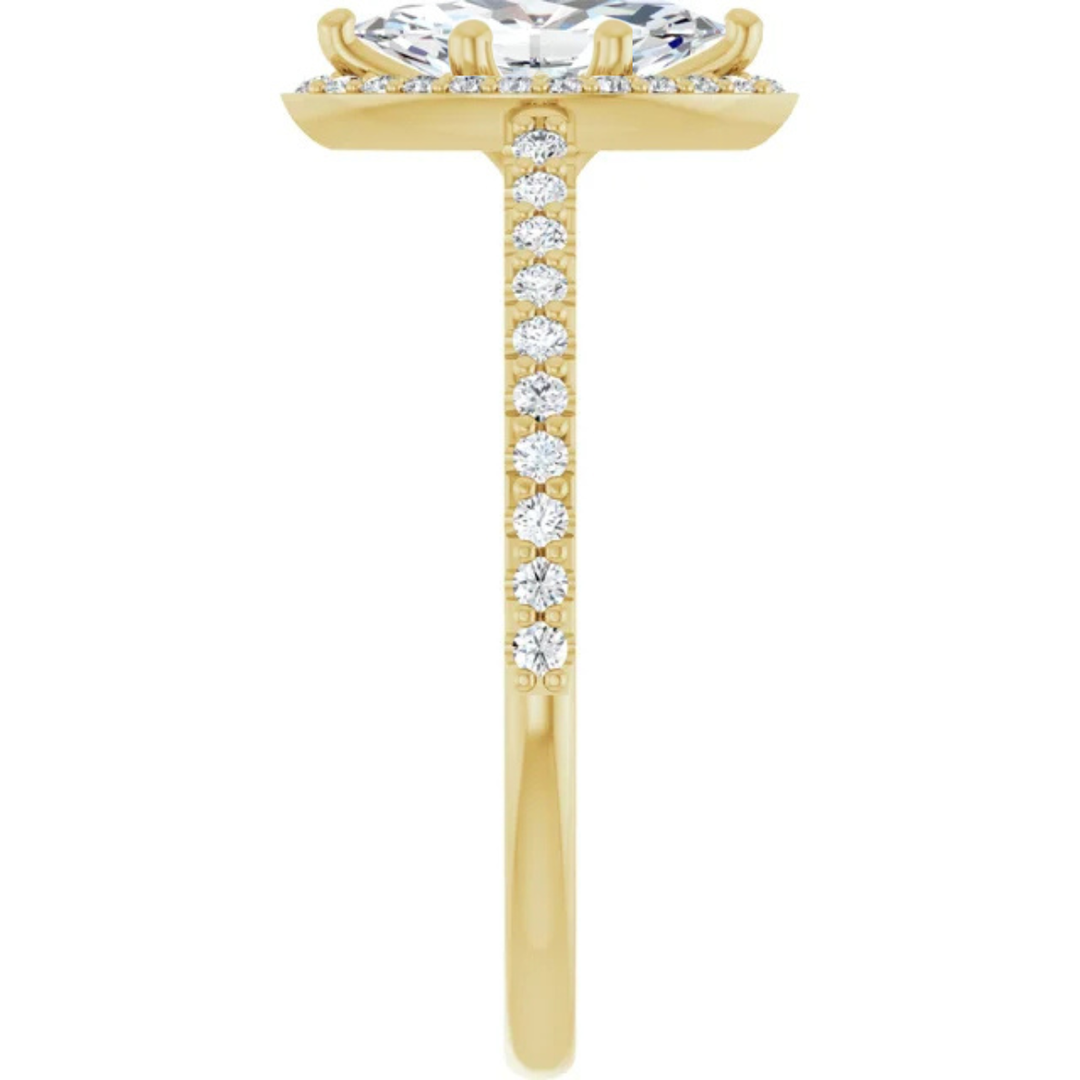 yellow gold marquise