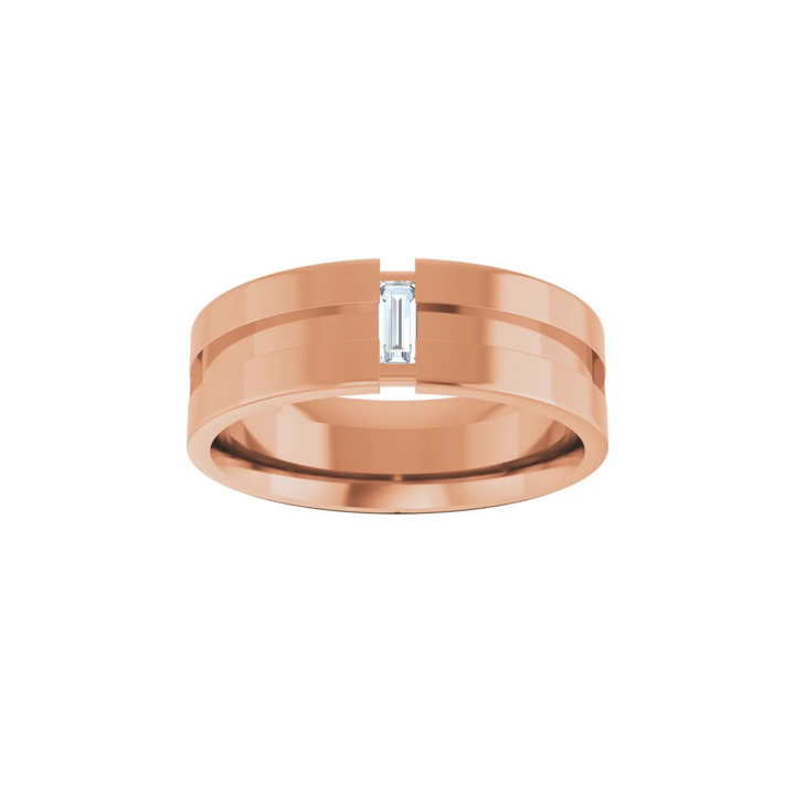Baguette Diamond Band 7mm