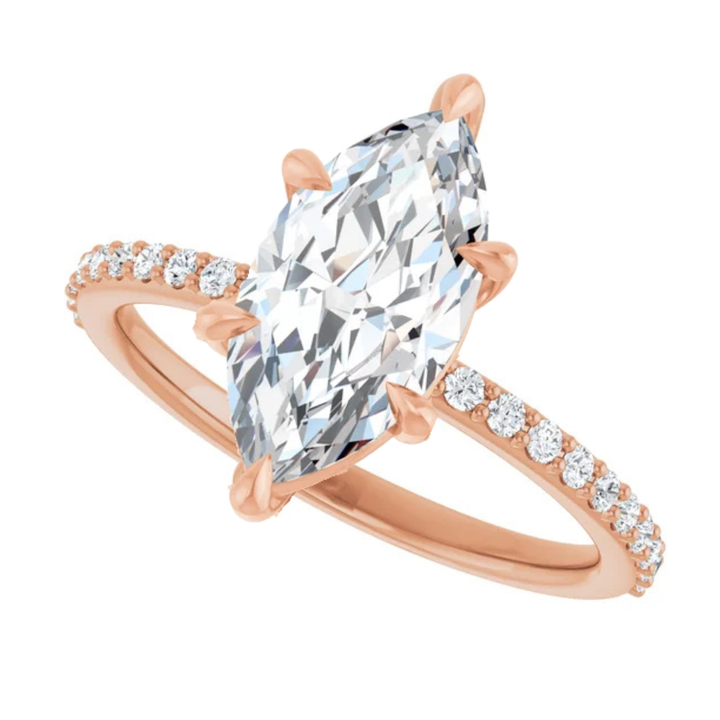 rose gold marquise