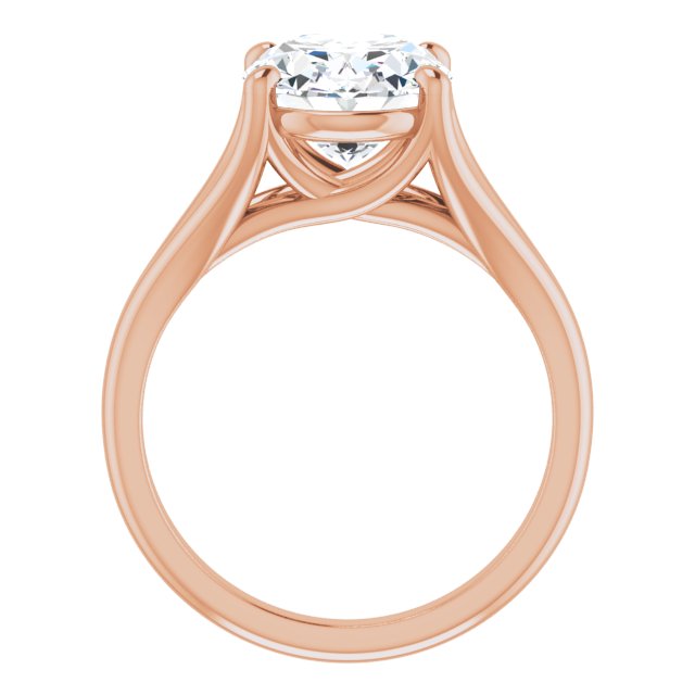 rose gold oval