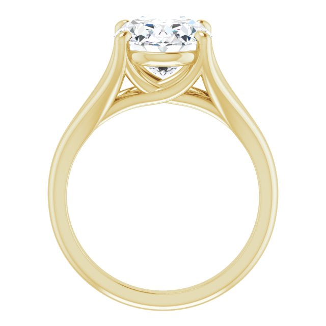 yellow gold oval