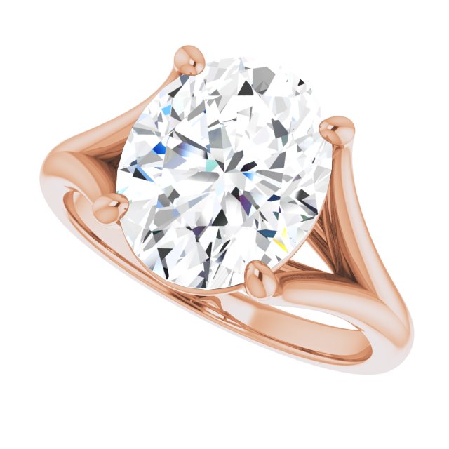 Roho With 1.0 Carat Oval Shape Natural Diamond