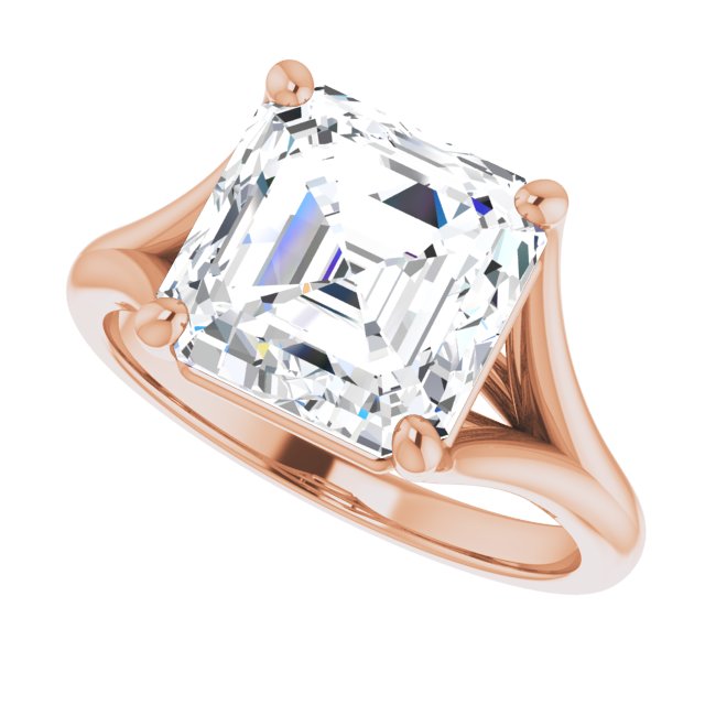 rose gold asscher