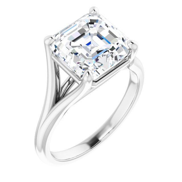 white gold asscher