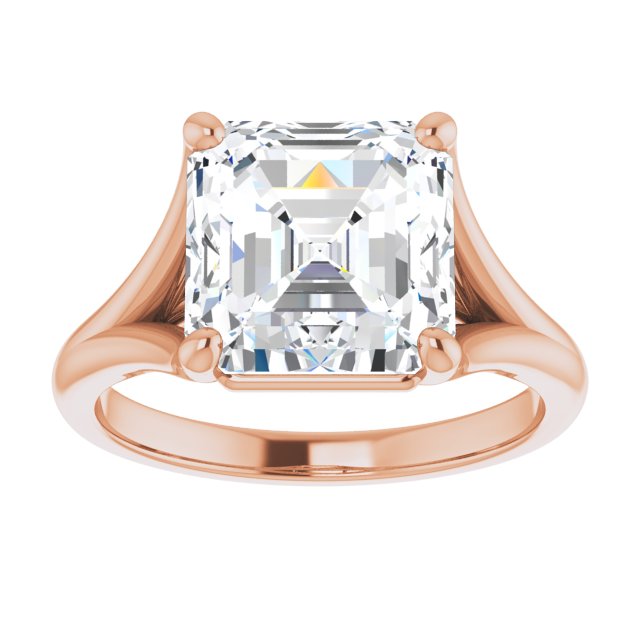 rose gold asscher