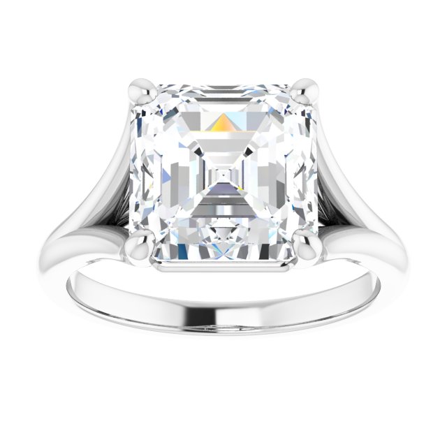 white gold asscher