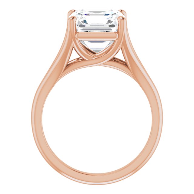 rose gold asscher