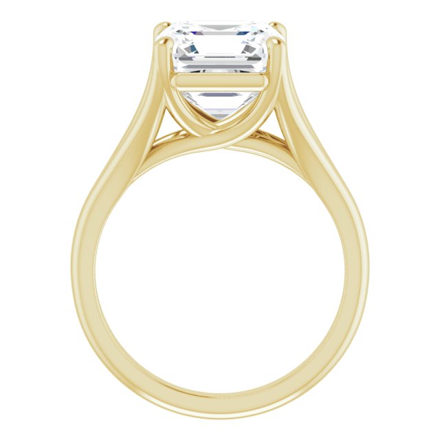 yellow gold asscher