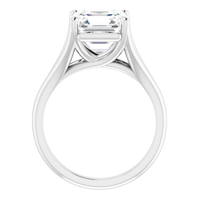 white gold asscher