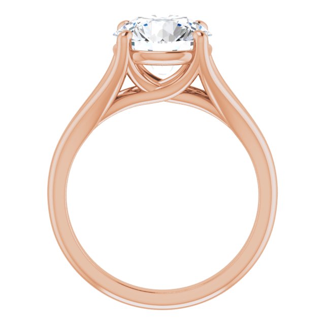 rose gold round