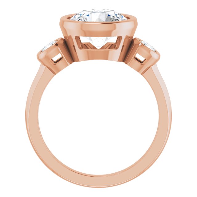 rose gold round