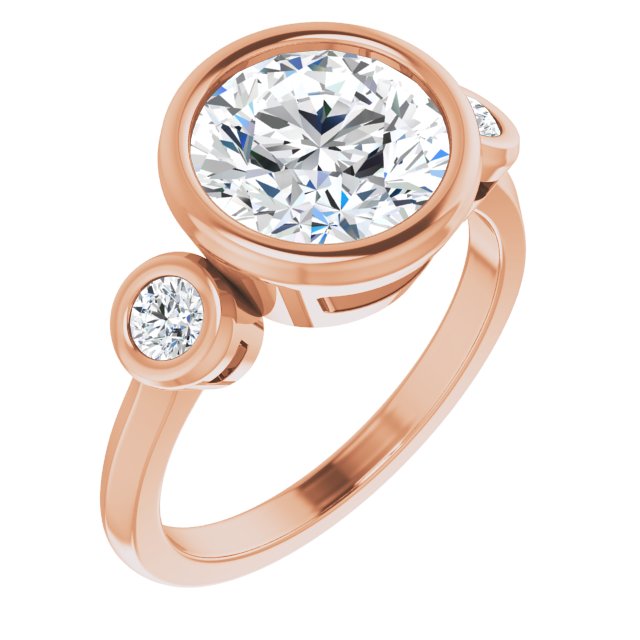 rose gold round