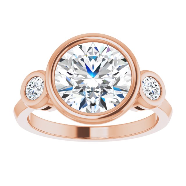 rose gold round