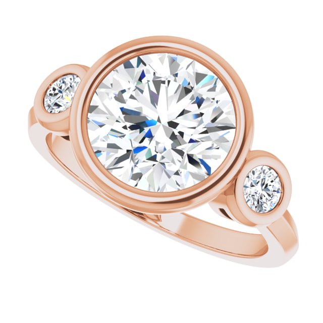 rose gold round