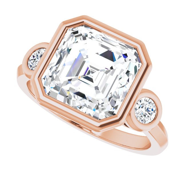 rose gold asscher