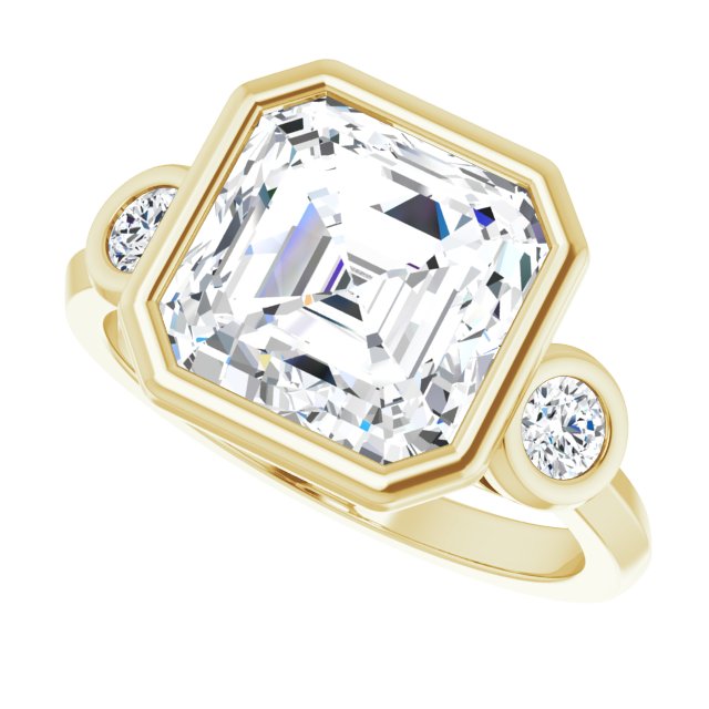 yellow gold asscher