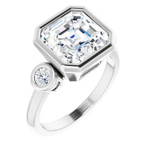 white gold asscher