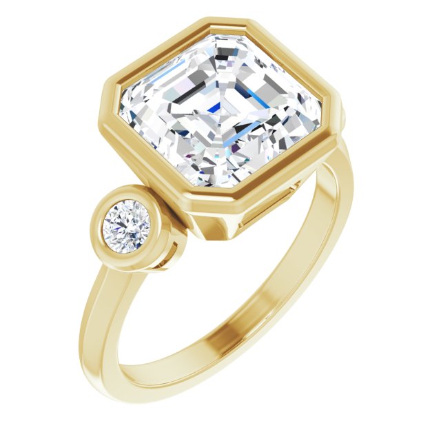 yellow gold asscher