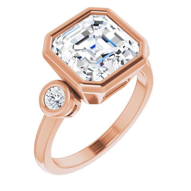 rose gold asscher