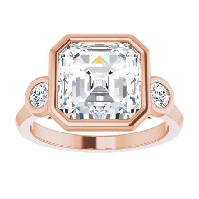 rose gold asscher