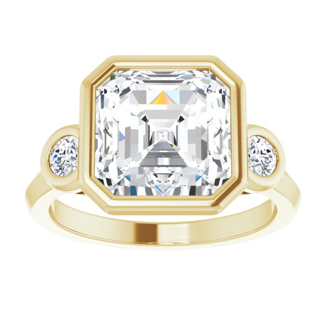 yellow gold asscher