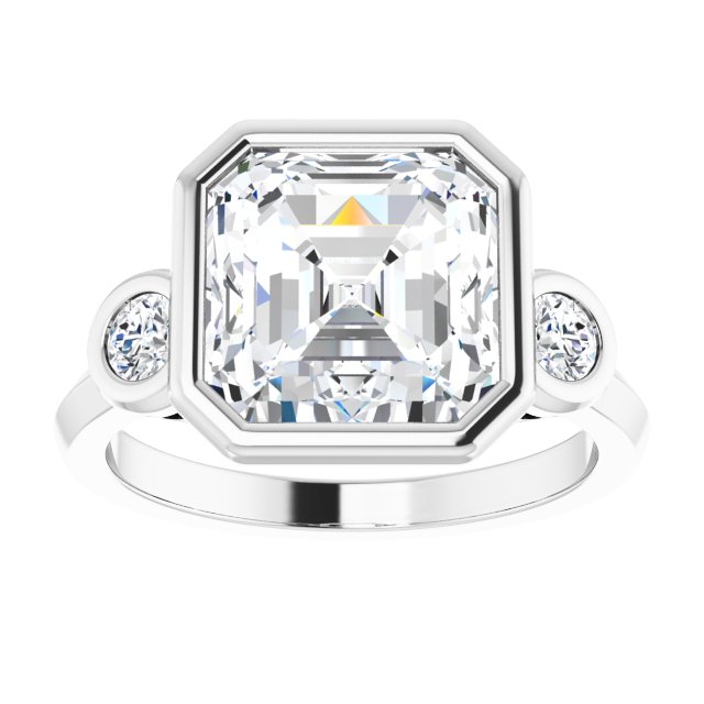 white gold asscher