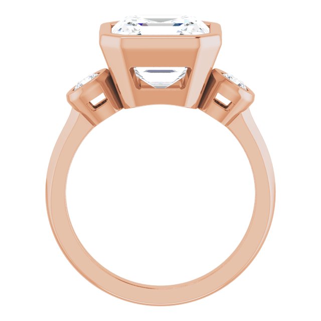 rose gold asscher