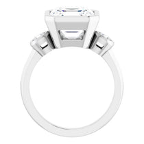 white gold asscher