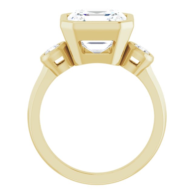 yellow gold asscher