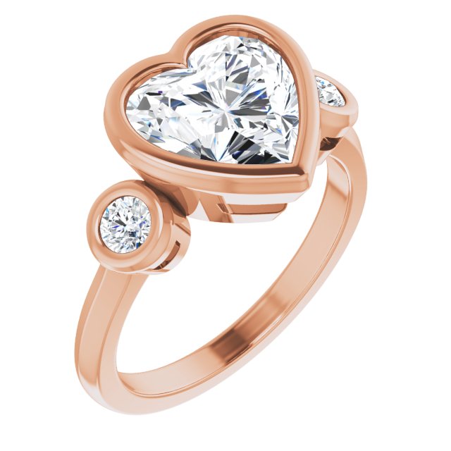 rose gold heart