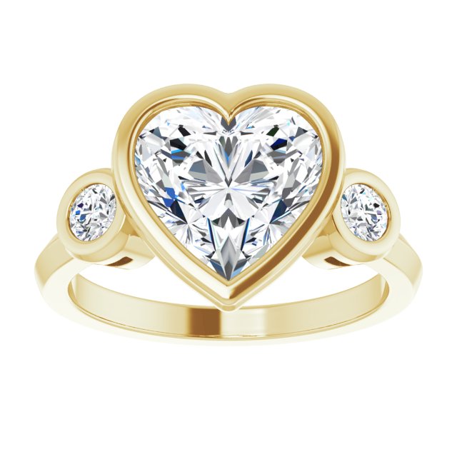 yellow gold heart