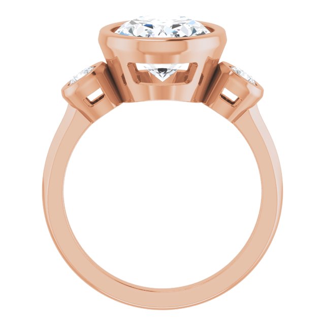 rose gold oval