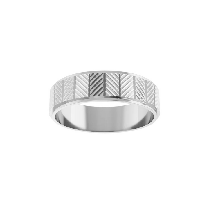 Chevron Grooved Flat Fit 6mm