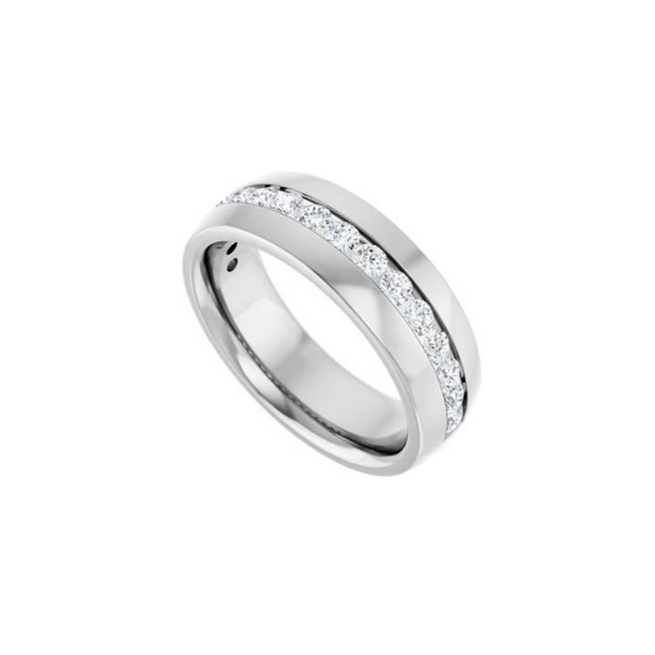 Classic Channel Set Diamond Band 7mm