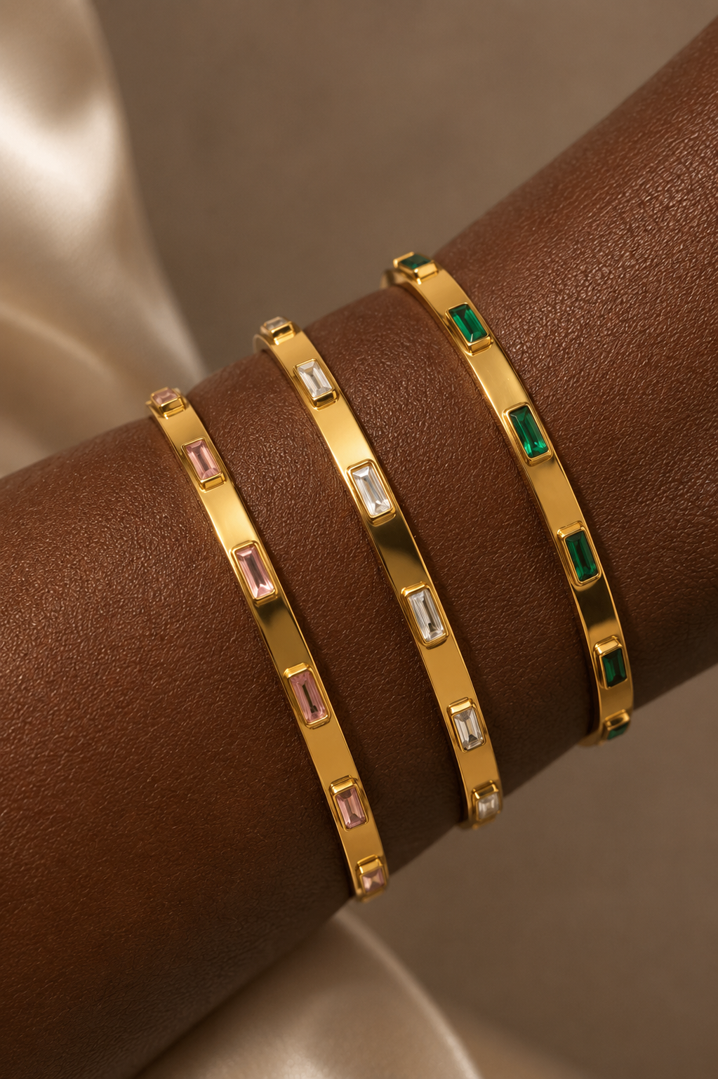 Aurora Baguette Bangle
