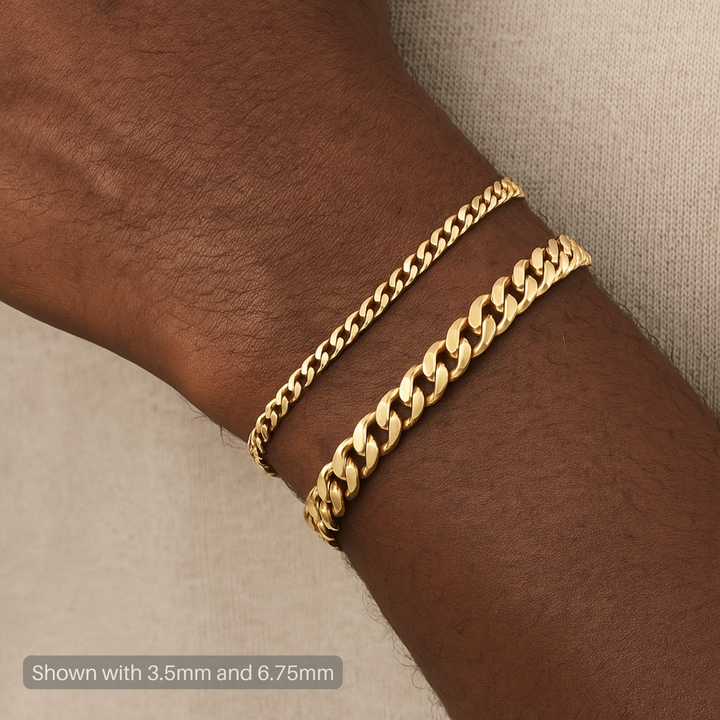 14K Semi-Solid Miami Cuban Bracelet