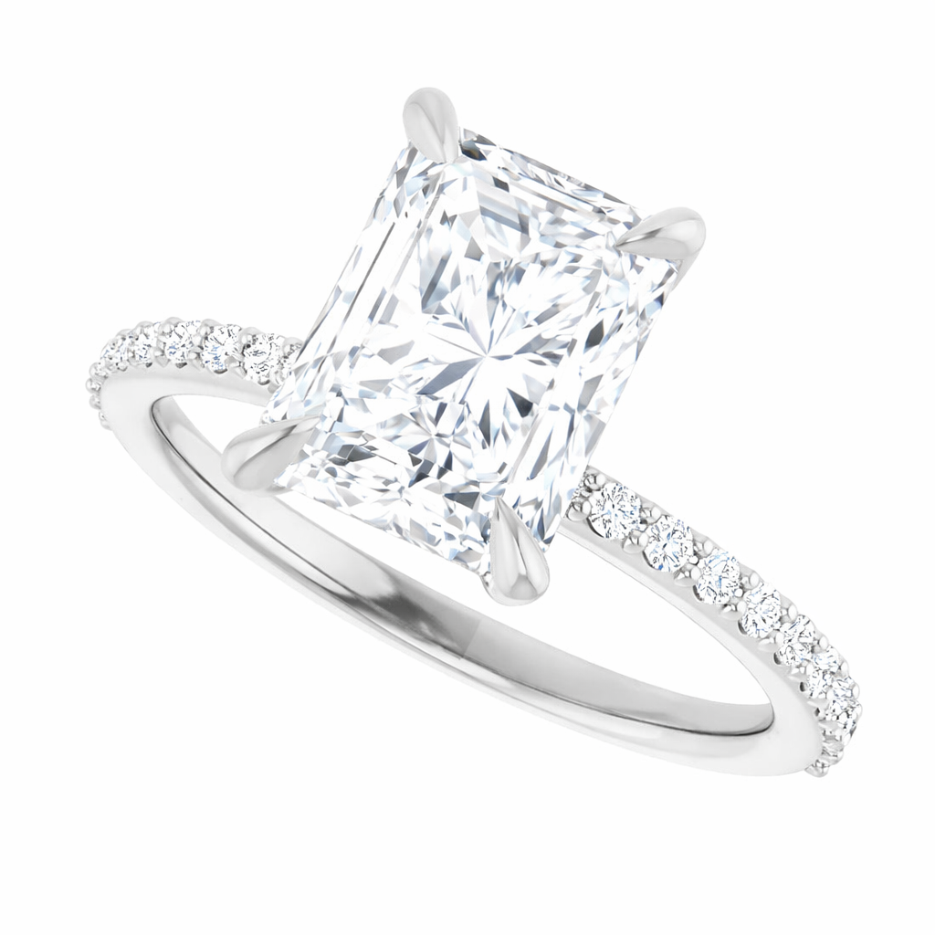 Akoma With 1.0 Carat Radiant Shape Natural Diamond