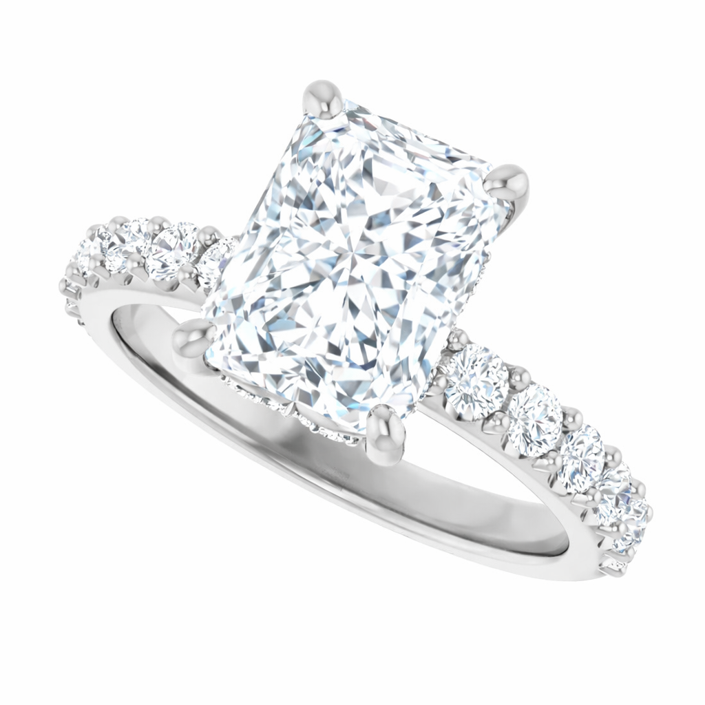 Dzi With 2.02 Carat Radiant Shape Lab Diamond (Certificate No: 778610383)