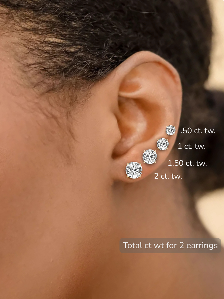 Diamond Stud Earrings