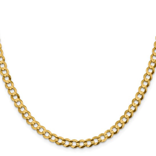 14K Lightweight Flat Cuban Necklace