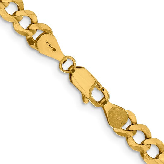 14K Lightweight Flat Cuban Necklace