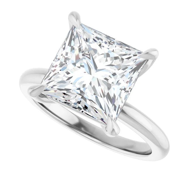 Libi With 1.01 Carat Princess Shape Natural Diamond