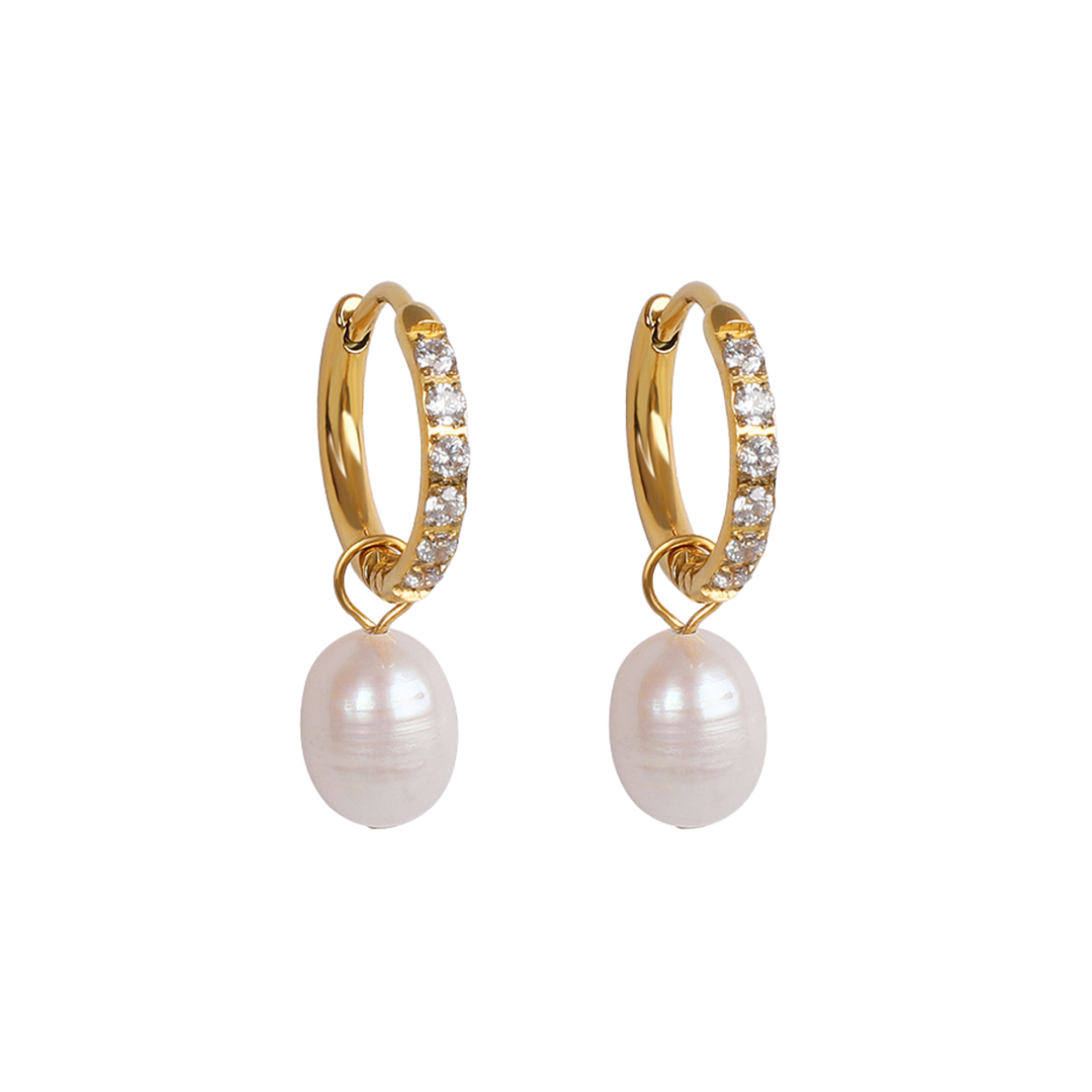 Isla Pearl Hoops